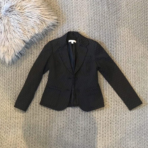 New York & Co Patterned Black Blazer - Picture 2 of 8